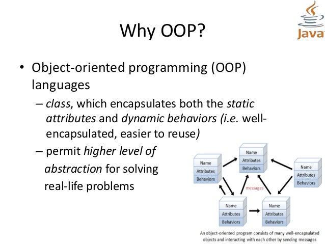 Object oriented concepts with java