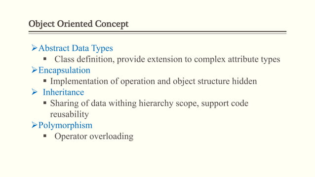 Object oriented database | PPT