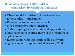 Understanding Object Oriented Databases | PPT