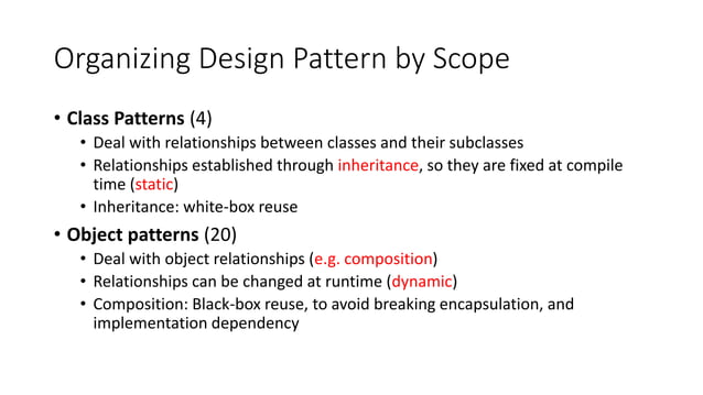 Object Oriented Design Patterns | PPT