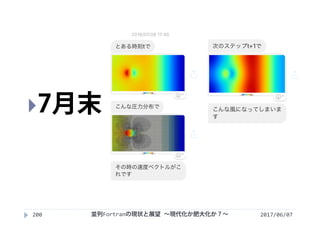 2017/06/07200
7月末
並列Fortranの現状と展望 ∼現代化か肥大化か？∼
 