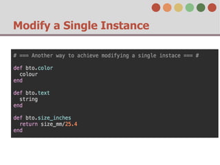Modify a Single Instance

 