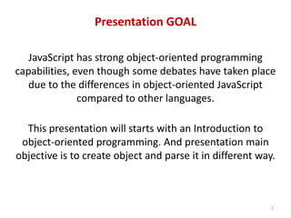Object oriented javascript | PPT