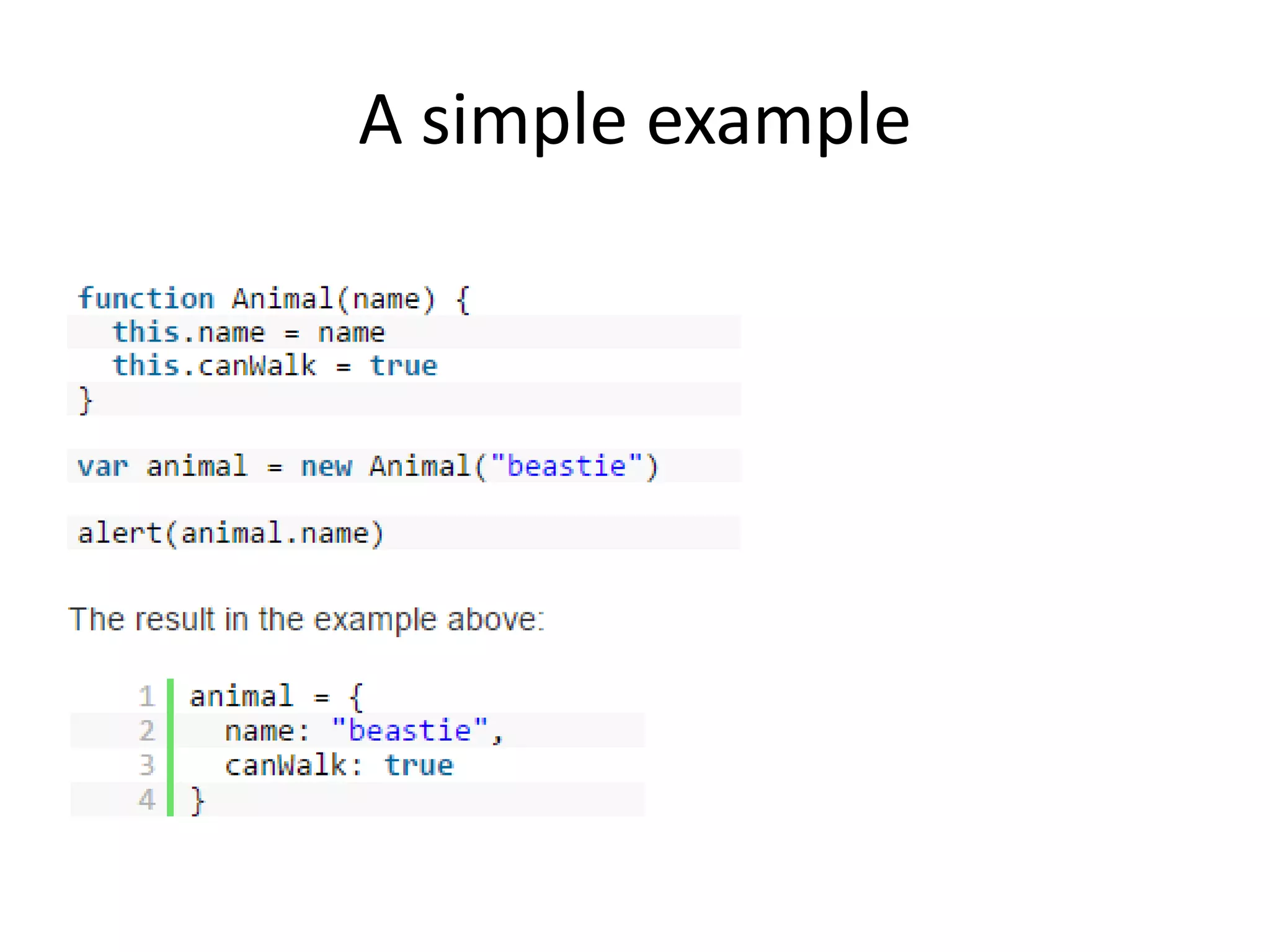 A simple example 