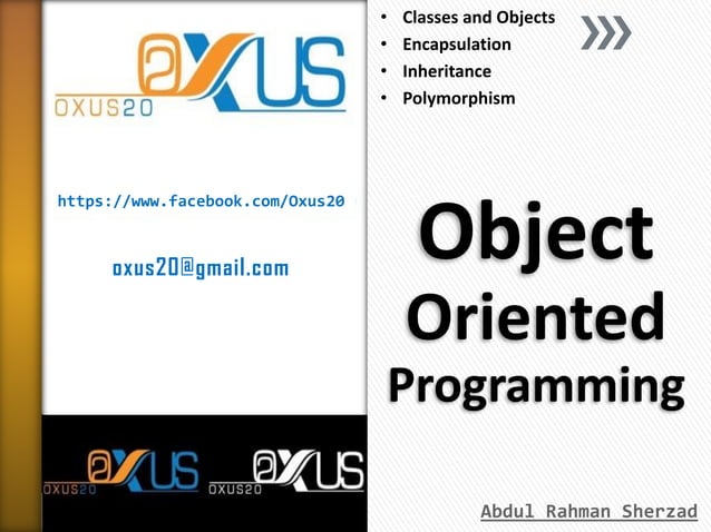Object Oriented Programming with Real World Examples