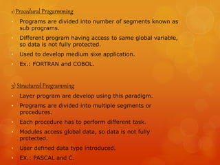 Object oriented programming | PPT