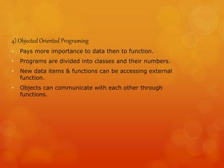 Object oriented programming | PPT