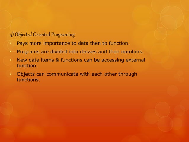 Object oriented programming | PPT