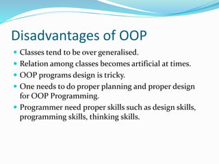 Object oriented programming | PPTX