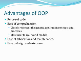 Object oriented programming | PPT
