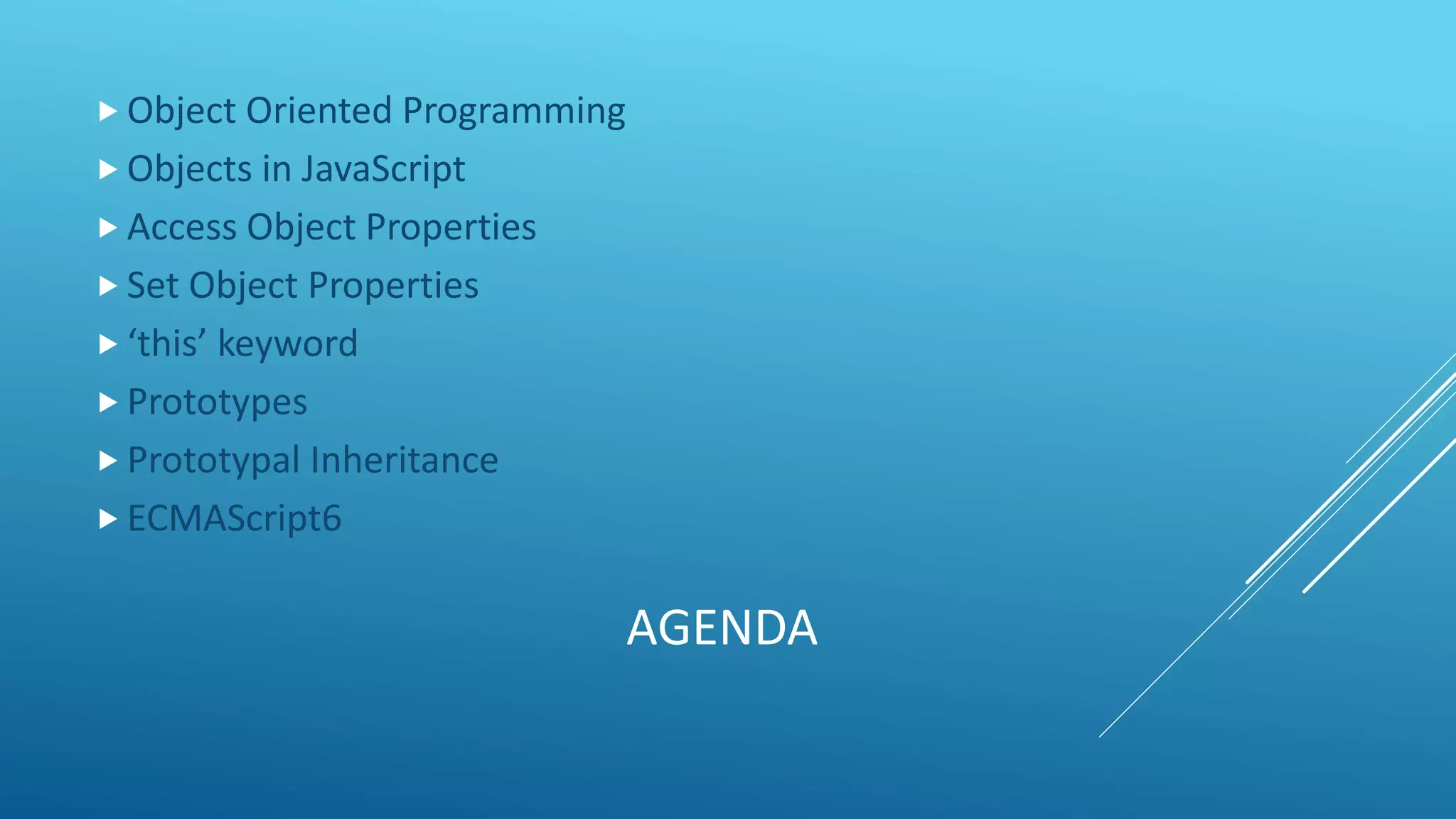 Object oriented programming in JavaScript | PPT