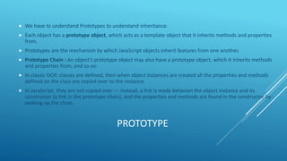 Object oriented programming in JavaScript | PPT