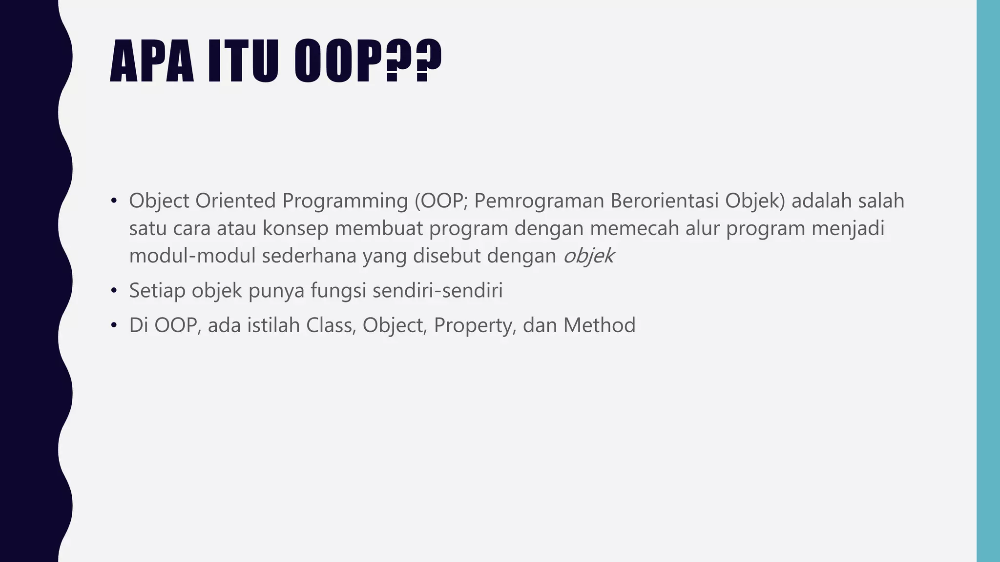 Object oriented programming | PPTX