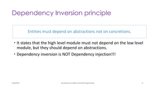 Introduction to Object oriented Design | PDF