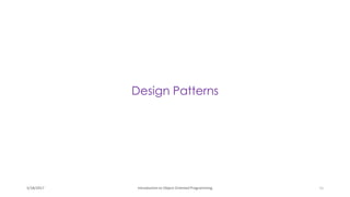 Introduction to Object oriented Design | PDF
