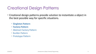 Introduction to Object oriented Design | PDF