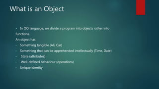 Object oriented programming | PPT