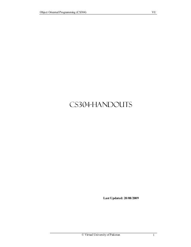 cs304 handouts