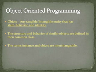 Object oriented programming mine normalized | PPTX