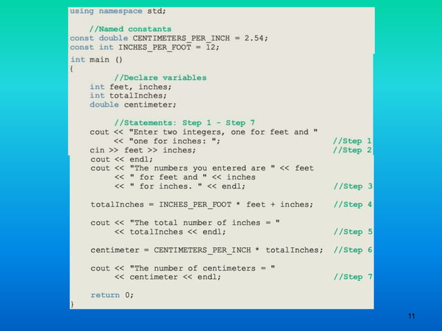 Object oriented programming 12 programming steps in cpp and example | PPT