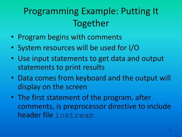 Object oriented programming 12 programming steps in cpp and example | PPT