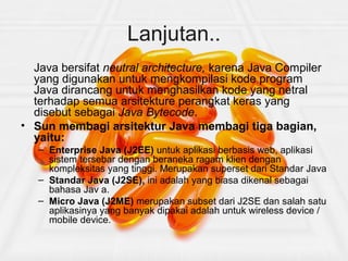 Object oriented programming menggunakan java | PPT