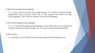 object oriented programming language fundamentals | PPT
