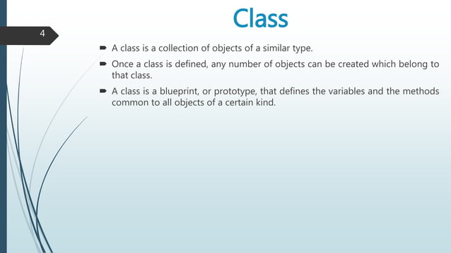Object oriented programming concept | PPTX