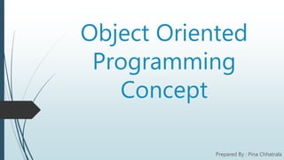 Object oriented programming concept | PPT