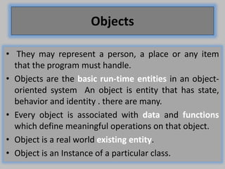 Object oriented programming concepts | PPT