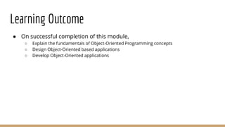Object Oriented Programming | PPT