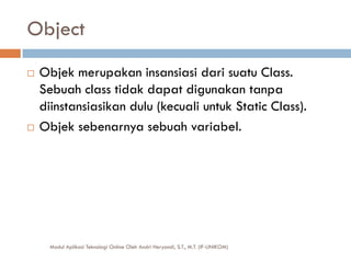 Object oriented programming dengan php | PDF