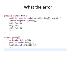 Object oriented programming (first) | PPT