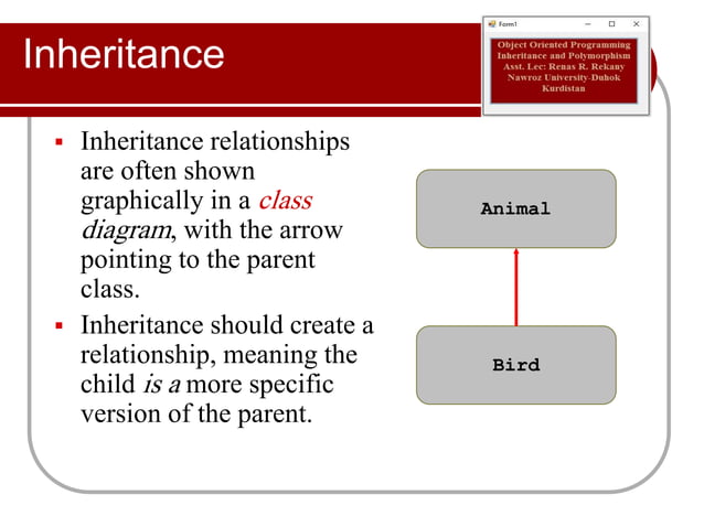 Object oriented programming inheritance | PPT