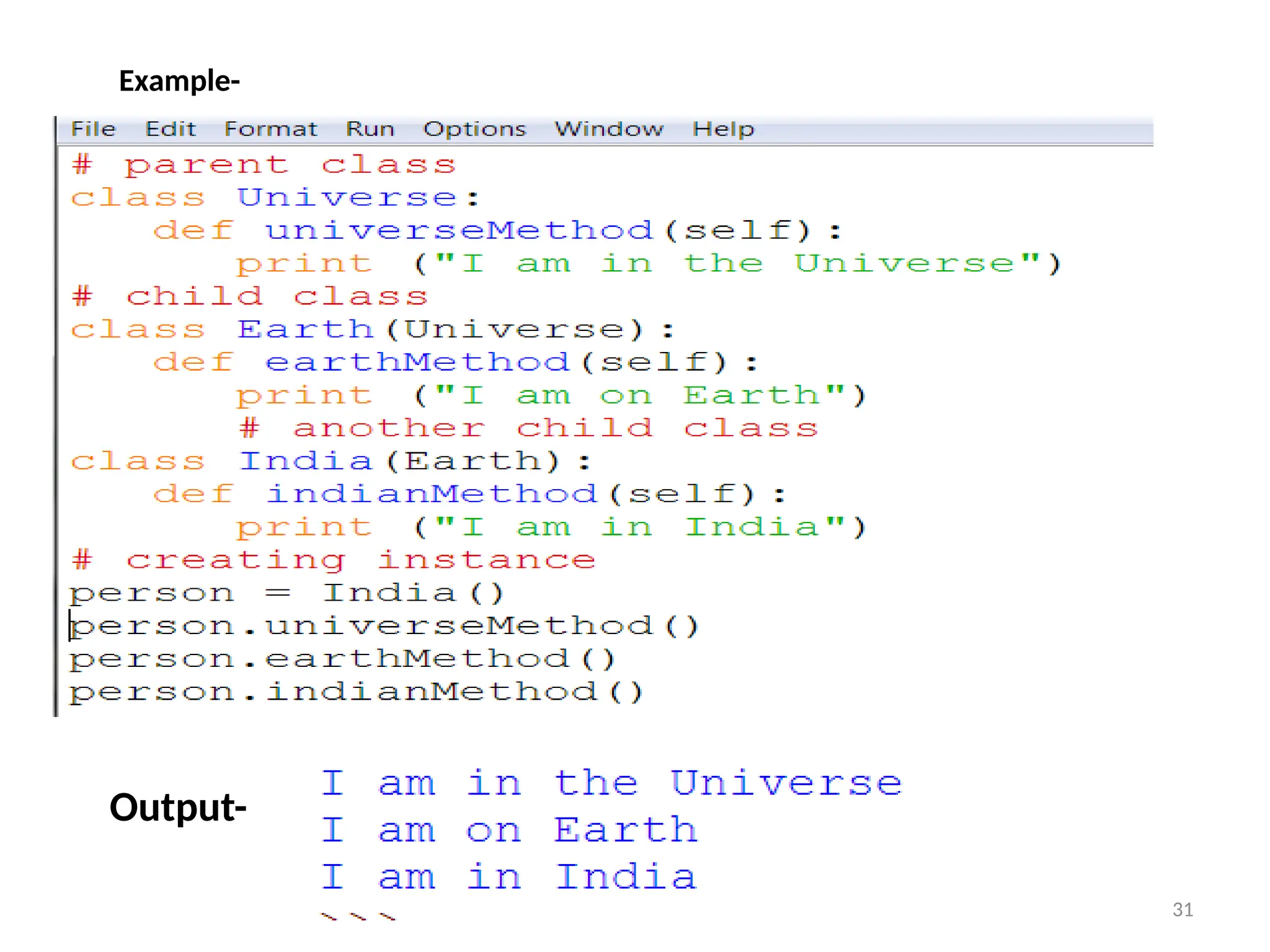 Prof.Shinde S.A. 31
Example-
Output-
 