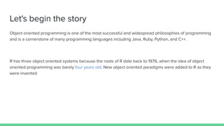 Object oriented programming in r | PDF