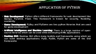 Object oriented programming language python