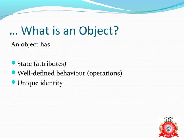 Object oriented programming (oop) cs304 power point slides lecture 01