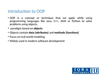 Comprehensive Guide to Object-Oriented Programming and Java ...