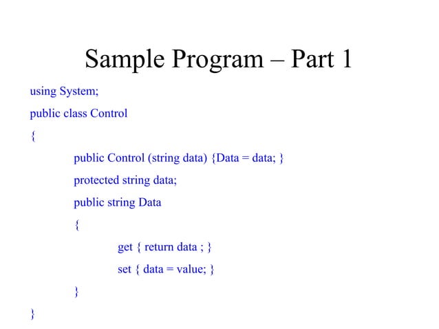 Object oriented programming systems | PPT