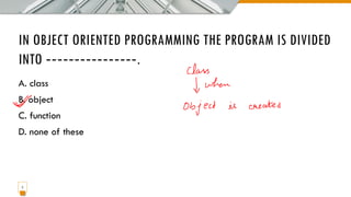 Object oriented programming with c++ | PPT