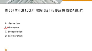 Object oriented programming with c++ | PPT