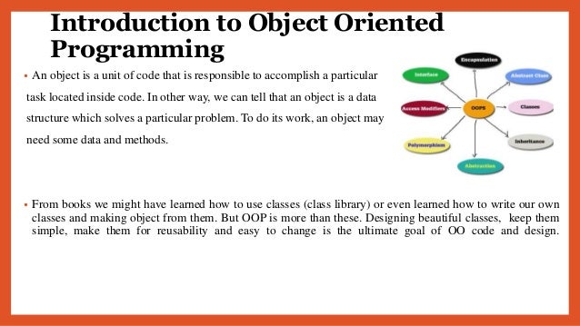 Object oriented programming