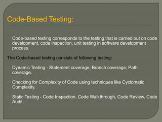 Object oriented testing Slide 13
