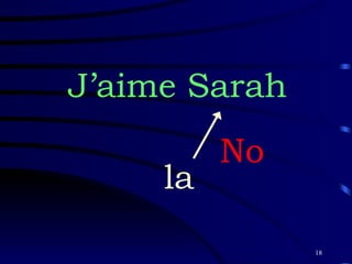 J’aime Sarah la No 