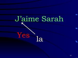 J’aime Sarah la Yes 