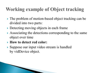 Object tracking | PPTX