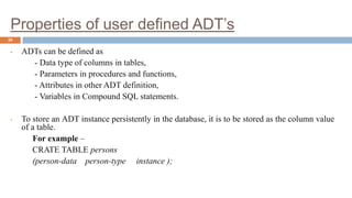 Object relational database management system | PPTX | Databases ...