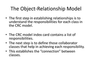 Object relationship model of software engineering,a subtopic of object ...