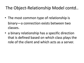 Object relationship model of software engineering,a subtopic of object ...